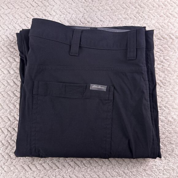 Eddie Bauer Convertible Tech Pants Shorts Men's 40 X 30 Black Lightweight Hiking - Picture 12 of 12